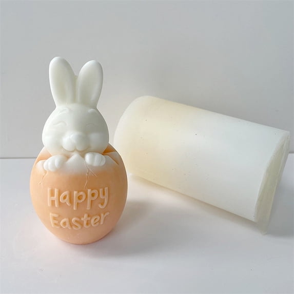 High-Quality Easter Bunny Candle Mould for DIY Easter Decorations and Crafts