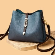 High Quality Genuine Leather Handbag Women Bucket Bag New Trend Luxury Brand Designer Shoulder Messenger Sac Cowhide Female Tote