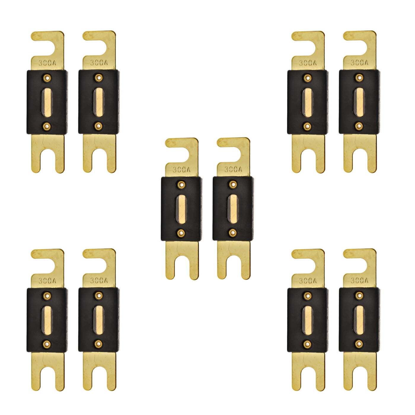 High-Quality Gold Plated 300A Amp ANL Fuse (10Pack)