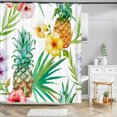 thumbnail image 1 of High Quality Gre Plant leaves Fabric Shower Curtain Waterproof a leaf Bath Curta, 1 of 5