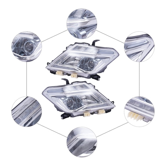 High-Quality Halogen & LED Headlights for 2017-2020 Nissan Armada, Clear Lens, Energy-Saving, Easy Installation, Stylish Design