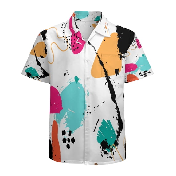 High Quality Hawaiian Shirts for Men Short Sleeve Aloha Beach Shirt Floral Summer Casual Button Down Shirts Blouses 25F5ND