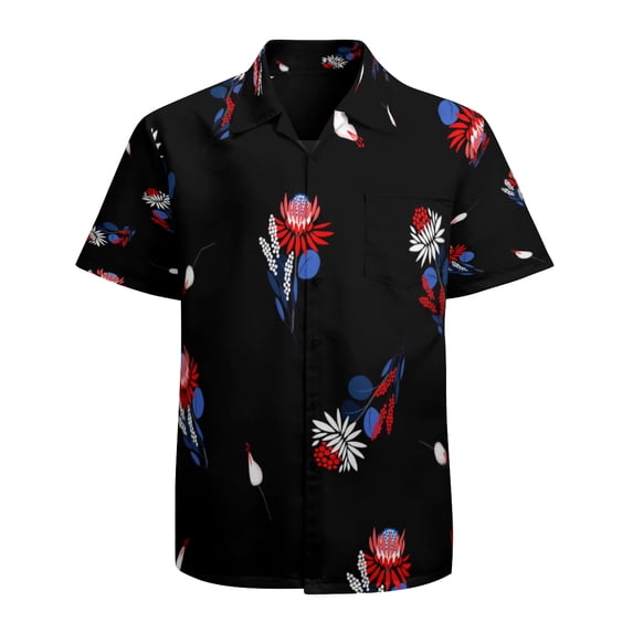 High Quality Hawaiian Shirts for Men Short Sleeve Aloha Beach Shirt Floral Summer Casual Button Down Shirts Blouses 2S2SSF