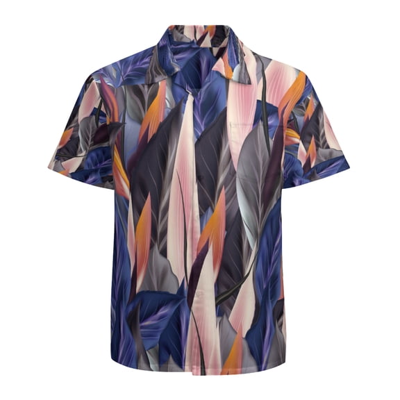 High Quality Hawaiian Shirts for Men Short Sleeve Aloha Beach Shirt Floral Summer Casual Button Down Shirts Blouses 2T3UUS