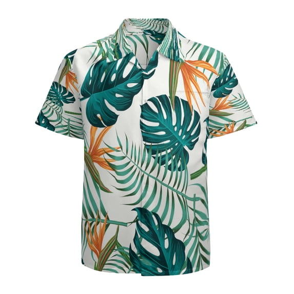 High Quality Hawaiian Shirts for Men Short Sleeve Aloha Beach Shirt Floral Summer Casual Button Down Shirts Blouses 2Z7E5P