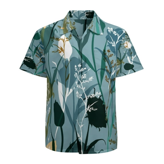 High Quality Hawaiian Shirts for Men Short Sleeve Aloha Beach Shirt Floral Summer Casual Button Down Shirts Blouses 3W8TRU