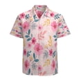thumbnail image 1 of High Quality Hawaiian Shirts for Men Short Sleeve Aloha Beach Shirt Floral Summer Casual Button Down Shirts Blouses 4YNHNR, 1 of 7