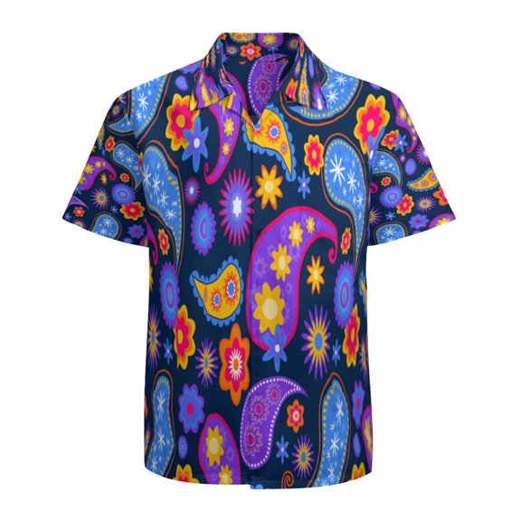 High Quality Hawaiian Shirts for Men Short Sleeve Aloha Beach Shirt Floral Summer Casual Button Down Shirts Blouses 5TKN3S