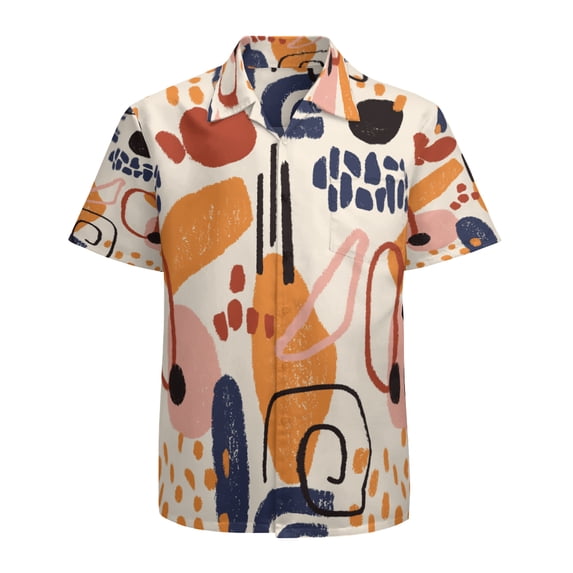 High Quality Hawaiian Shirts for Men Short Sleeve Aloha Beach Shirt Floral Summer Casual Button Down Shirts Blouses 5U3V2D