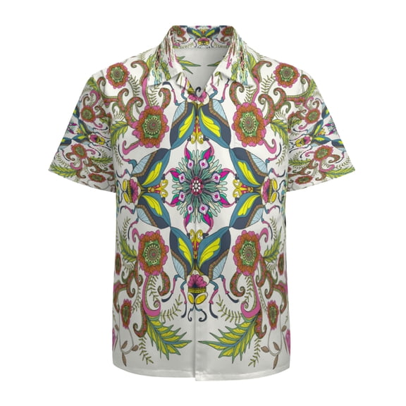 High Quality Hawaiian Shirts for Men Short Sleeve Aloha Beach Shirt Floral Summer Casual Button Down Shirts Blouses 63ZTFX