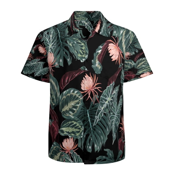High Quality Hawaiian Shirts for Men Short Sleeve Aloha Beach Shirt Floral Summer Casual Button Down Shirts Blouses 653YEA