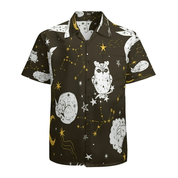 High Quality Hawaiian Shirts for Men Short Sleeve Aloha Beach Shirt Floral Summer Casual Button Down Shirts Blouses 6VGH9J