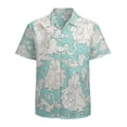 thumbnail image 1 of High Quality Hawaiian Shirts for Men Short Sleeve Aloha Beach Shirt Floral Summer Casual Button Down Shirts Blouses 6YWDGM, 1 of 7
