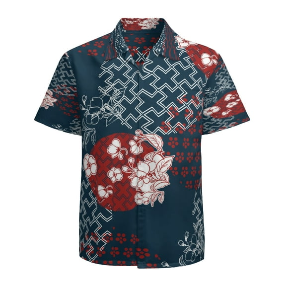 High Quality Hawaiian Shirts for Men Short Sleeve Aloha Beach Shirt Floral Summer Casual Button Down Shirts Blouses 7MPHX9