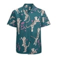 thumbnail image 1 of High Quality Hawaiian Shirts for Men Short Sleeve Aloha Beach Shirt Floral Summer Casual Button Down Shirts Blouses 7SIUUM, 1 of 7
