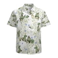 thumbnail image 1 of High Quality Hawaiian Shirts for Men Short Sleeve Aloha Beach Shirt Floral Summer Casual Button Down Shirts Blouses 82TFVF, 1 of 7