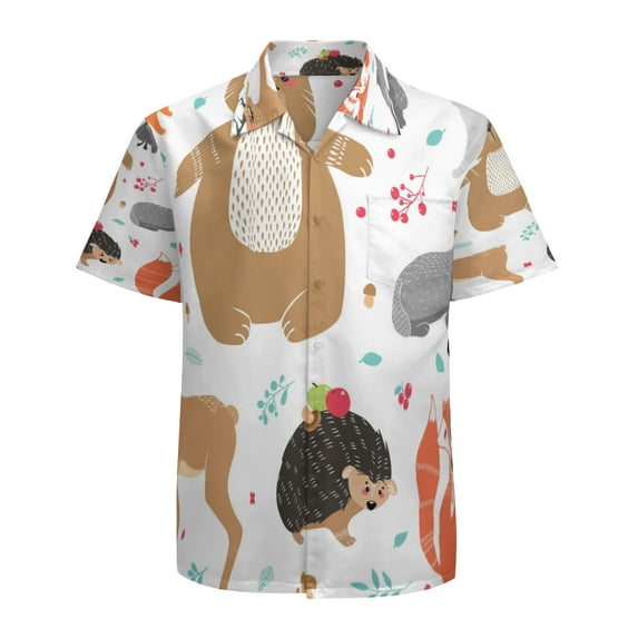 High Quality Hawaiian Shirts for Men Short Sleeve Aloha Beach Shirt Floral Summer Casual Button Down Shirts Blouses 8RJZ2N