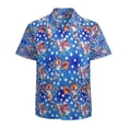 thumbnail image 1 of High Quality Hawaiian Shirts for Men Short Sleeve Aloha Beach Shirt Floral Summer Casual Button Down Shirts Blouses 93VPC3, 1 of 7