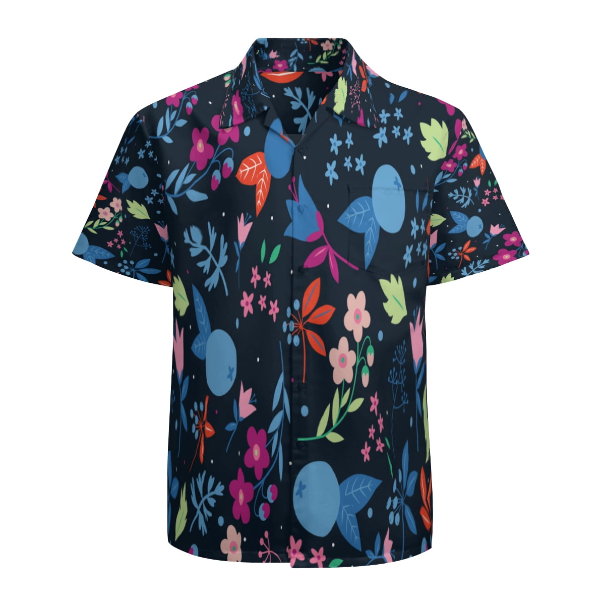 Visesunny Men's Honey Bee Hawaiian Shirt – Short Sleeve Button Down Aloha Shirt, Quick-Dry & Breathable, Multicolor