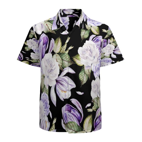 High Quality Hawaiian Shirts for Men Short Sleeve Aloha Beach Shirt Floral Summer Casual Button Down Shirts Blouses 9NI92X