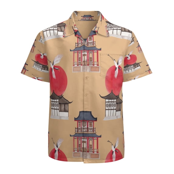 High Quality Hawaiian Shirts for Men Short Sleeve Aloha Beach Shirt Floral Summer Casual Button Down Shirts Blouses AJMULL
