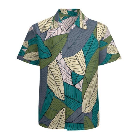 High Quality Hawaiian Shirts for Men Short Sleeve Aloha Beach Shirt Floral Summer Casual Button Down Shirts Blouses AOQGKA