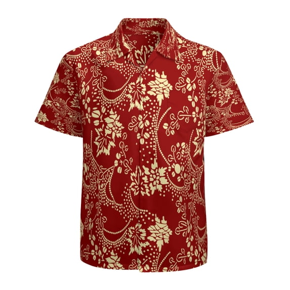 High Quality Hawaiian Shirts for Men Short Sleeve Aloha Beach Shirt Floral Summer Casual Button Down Shirts Blouses ATLRMJ