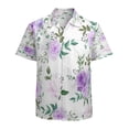 thumbnail image 1 of High Quality Hawaiian Shirts for Men Short Sleeve Aloha Beach Shirt Floral Summer Casual Button Down Shirts Blouses BBDX4I, 1 of 7
