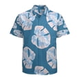 thumbnail image 1 of High Quality Hawaiian Shirts for Men Short Sleeve Aloha Beach Shirt Floral Summer Casual Button Down Shirts Blouses BCR3SF, 1 of 7