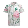thumbnail image 1 of High Quality Hawaiian Shirts for Men Short Sleeve Aloha Beach Shirt Floral Summer Casual Button Down Shirts Blouses BNKW89, 1 of 7