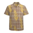 thumbnail image 1 of High Quality Hawaiian Shirts for Men Short Sleeve Aloha Beach Shirt Floral Summer Casual Button Down Shirts Blouses BZZF3B, 1 of 7