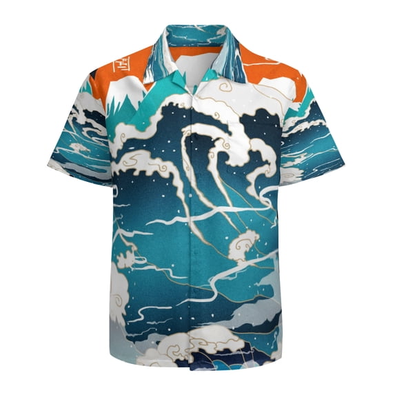 High Quality Hawaiian Shirts for Men Short Sleeve Aloha Beach Shirt Floral Summer Casual Button Down Shirts Blouses C7K4RP