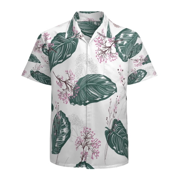 High Quality Hawaiian Shirts for Men Short Sleeve Aloha Beach Shirt Floral Summer Casual Button Down Shirts Blouses CPJP7K
