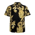 thumbnail image 1 of High Quality Hawaiian Shirts for Men Short Sleeve Aloha Beach Shirt Floral Summer Casual Button Down Shirts Blouses D4VHRS, 1 of 7