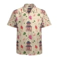 thumbnail image 1 of High Quality Hawaiian Shirts for Men Short Sleeve Aloha Beach Shirt Floral Summer Casual Button Down Shirts Blouses D5544M, 1 of 7