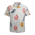 thumbnail image 1 of High Quality Hawaiian Shirts for Men Short Sleeve Aloha Beach Shirt Floral Summer Casual Button Down Shirts Blouses DJRO4K, 1 of 7