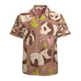 thumbnail image 1 of High Quality Hawaiian Shirts for Men Short Sleeve Aloha Beach Shirt Floral Summer Casual Button Down Shirts Blouses E7X7FL, 1 of 7