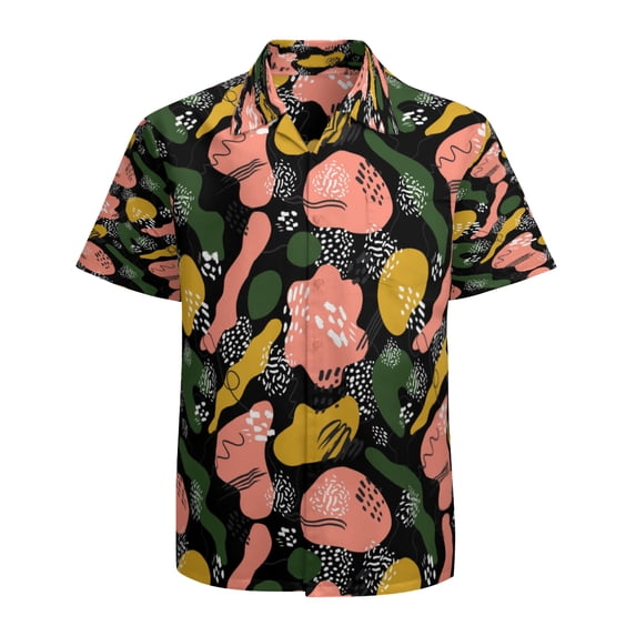 High Quality Hawaiian Shirts for Men Short Sleeve Aloha Beach Shirt Floral Summer Casual Button Down Shirts Blouses EBDMCT