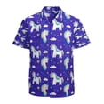 thumbnail image 1 of High Quality Hawaiian Shirts for Men Short Sleeve Aloha Beach Shirt Floral Summer Casual Button Down Shirts Blouses EEQOAC, 1 of 7
