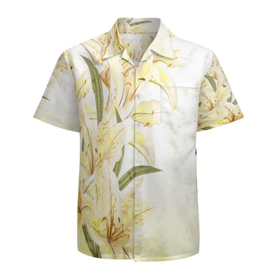 High Quality Hawaiian Shirts for Men Short Sleeve Aloha Beach Shirt Floral Summer Casual Button Down Shirts Blouses EN8VTJ