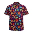 thumbnail image 1 of High Quality Hawaiian Shirts for Men Short Sleeve Aloha Beach Shirt Floral Summer Casual Button Down Shirts Blouses EUBUZF, 1 of 7