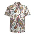 thumbnail image 1 of High Quality Hawaiian Shirts for Men Short Sleeve Aloha Beach Shirt Floral Summer Casual Button Down Shirts Blouses F6SHTG, 1 of 7