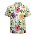 thumbnail image 1 of High Quality Hawaiian Shirts for Men Short Sleeve Aloha Beach Shirt Floral Summer Casual Button Down Shirts Blouses FCM6KC, 1 of 7