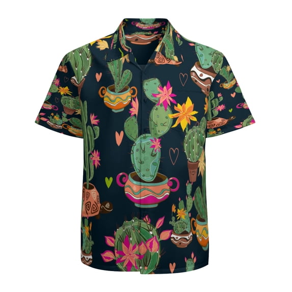 High Quality Hawaiian Shirts for Men Short Sleeve Aloha Beach Shirt Floral Summer Casual Button Down Shirts Blouses FFMV8P