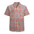 thumbnail image 1 of High Quality Hawaiian Shirts for Men Short Sleeve Aloha Beach Shirt Floral Summer Casual Button Down Shirts Blouses FN6IQ6, 1 of 7