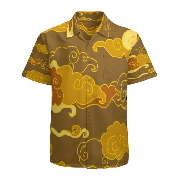 High Quality Hawaiian Shirts for Men Short Sleeve Aloha Beach Shirt Floral Summer Casual Button Down Shirts Blouses G2FQT5