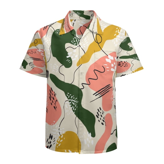 High Quality Hawaiian Shirts for Men Short Sleeve Aloha Beach Shirt Floral Summer Casual Button Down Shirts Blouses G5YKT7