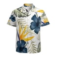 thumbnail image 1 of High Quality Hawaiian Shirts for Men Short Sleeve Aloha Beach Shirt Floral Summer Casual Button Down Shirts Blouses GOHYXI, 1 of 7