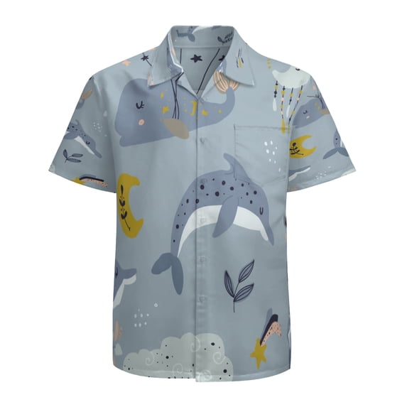 High Quality Hawaiian Shirts for Men Short Sleeve Aloha Beach Shirt Floral Summer Casual Button Down Shirts Blouses GXKHPJ