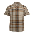 thumbnail image 1 of High Quality Hawaiian Shirts for Men Short Sleeve Aloha Beach Shirt Floral Summer Casual Button Down Shirts Blouses HG68XG, 1 of 7